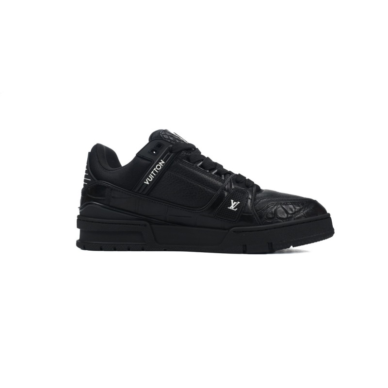 PKGoden LOUIS VUITTON Trainer Alligator  All Black