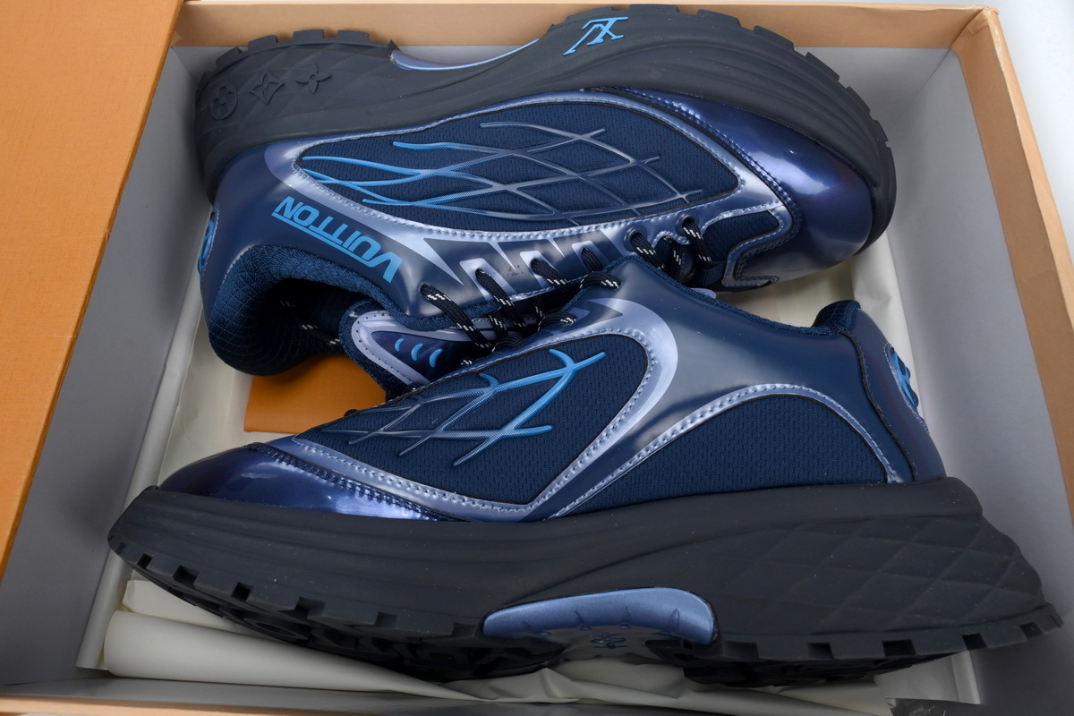 PKGoden LOUIS VUITTON Discovery Lace Up Blue