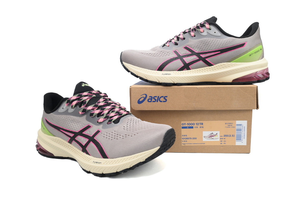 POP  Asics GT 1000 12 TR Nature Bathing - Khaki Pink Green 1012B575-200