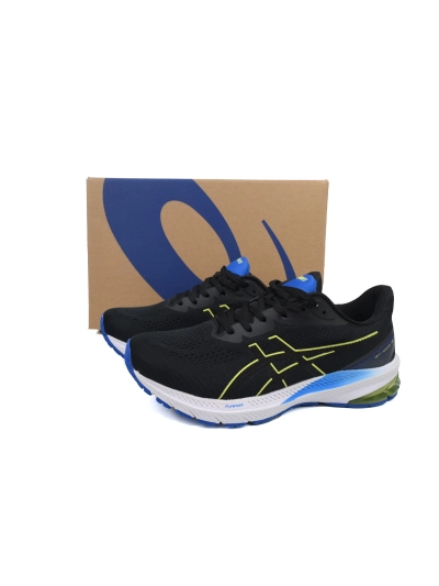 POP  Asics GT 1000 12 Black Blue Yellow 1011B631-002 02