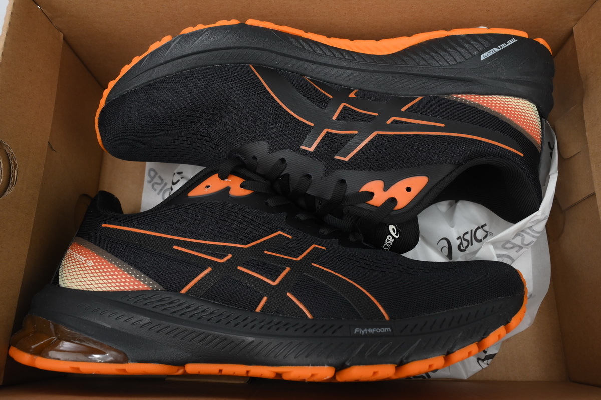 POP  Asics GT 1000 12 GORE-TEX Black Bright Orange 1011B684-001