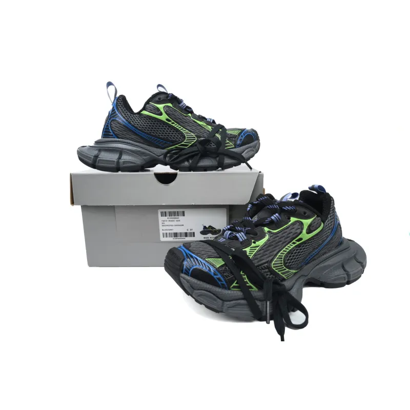 PKGoden  Balenciaga 10th Black Green Blue 734731 W3XDC 0235