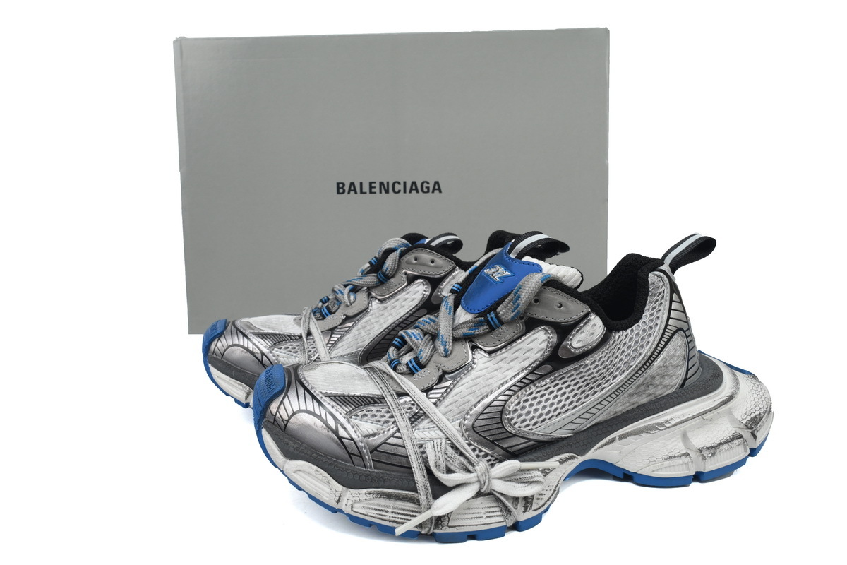 PKGoden  Balenciaga 10th 3XL Sneaker Worn-Out - Grey Blue 734734 W3XL5 1214