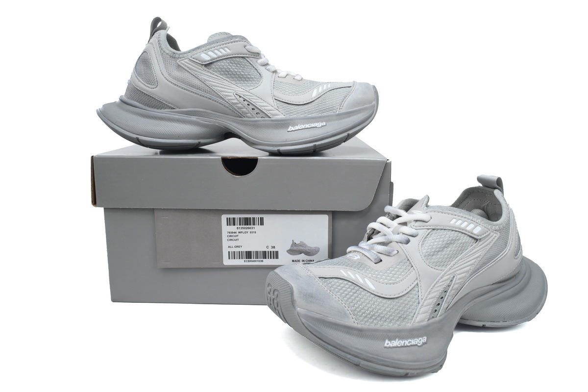 PKGoden  Balenciaga 12.5th Circuit Sneaker Worn-Out - Grey 793944 WFLGY 6315
