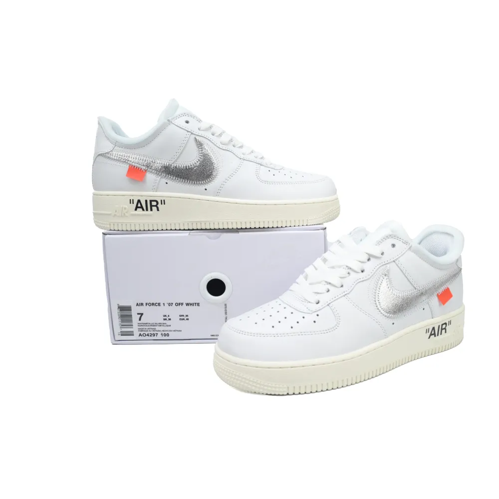 GET OG OFF White X Air Force 1 ’07  Low Conplex Con AO4297-100 