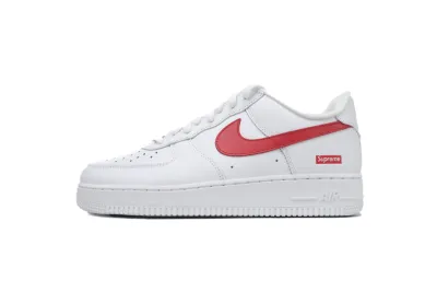 POP  Supreme x Air Force 1 Low'Box Logo-Speed Red'Shanghai Exclusive CU9225-101 01