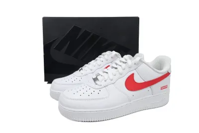 POP  Supreme x Air Force 1 Low'Box Logo-Speed Red'Shanghai Exclusive CU9225-101 02