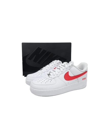 POP  Supreme x Air Force 1 Low'Box Logo-Speed Red'Shanghai Exclusive CU9225-101 02