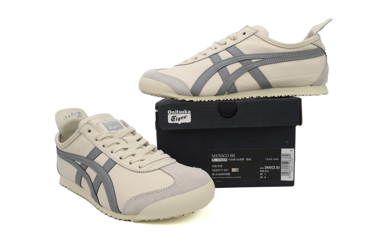 POP  Onitsuka Tiger Mexico 66 White Light Gre 1183B771-201 