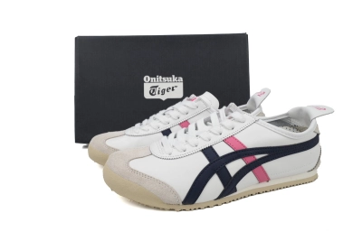 POP  Onitsuka Tiger Mexico 66 White Navy Pink THL7C2-0154 02