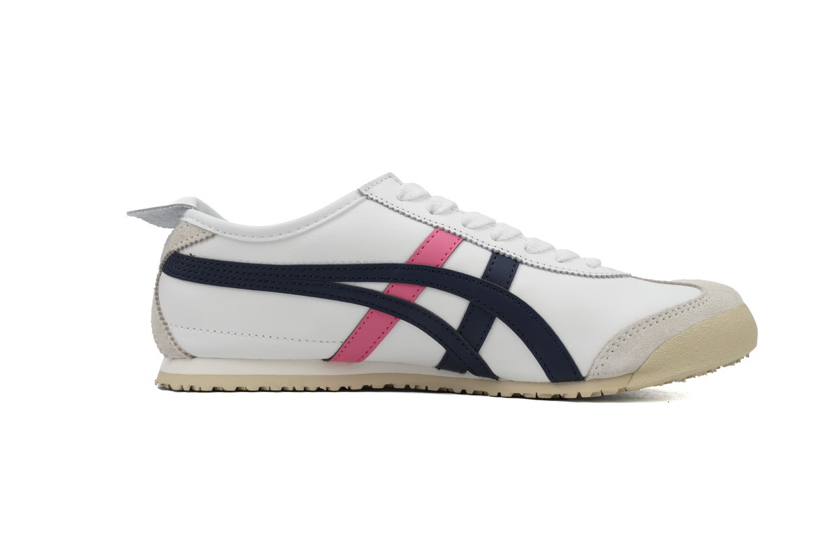 POP  Onitsuka Tiger Mexico 66 White Navy Pink THL7C2-0154