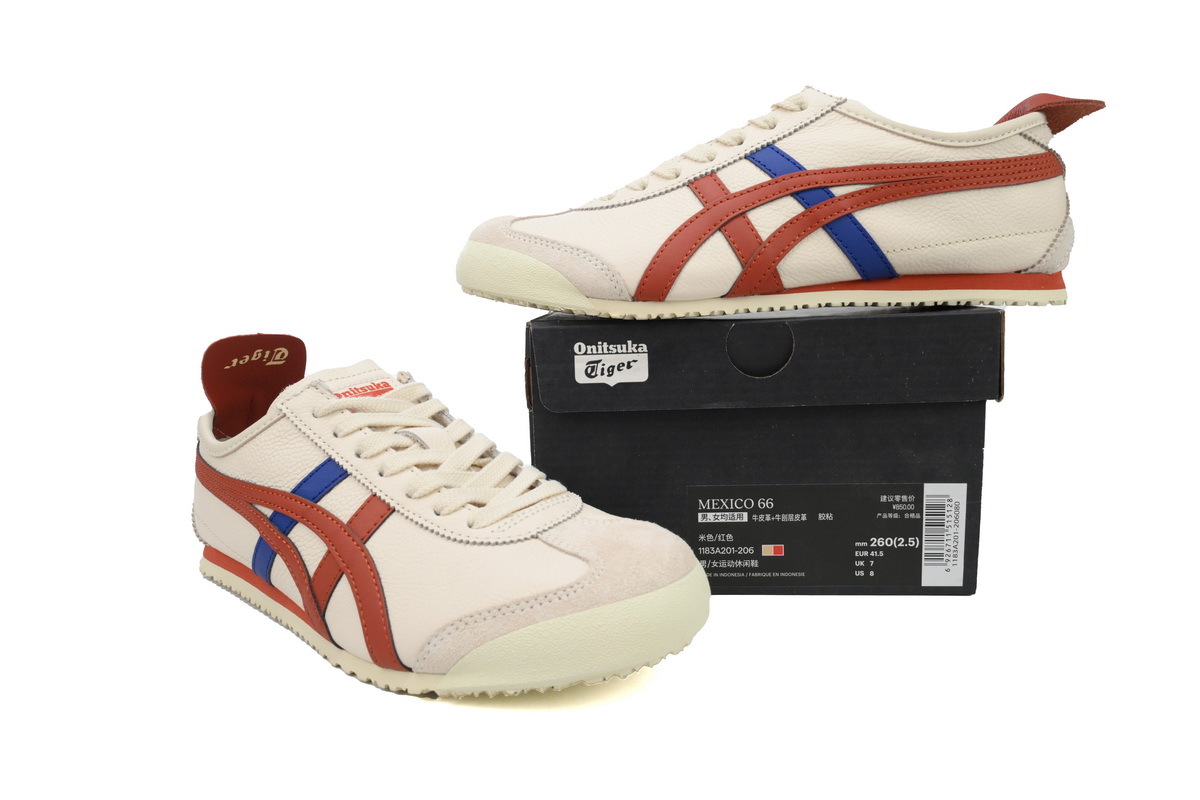 POP  Onitsuka Tiger Mexico 66 Birch Rust Red 1183A201-206
