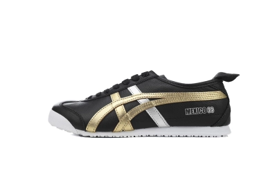 POP  Onitsuka Tiger Mexico 66 Black Gold Metallic D5V2L-9094 01