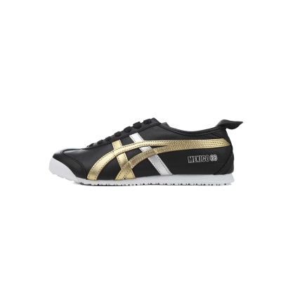 Special Sale Onitsuka Tiger Mexico 66 Black Gold Metallic D5V2L-9094 01