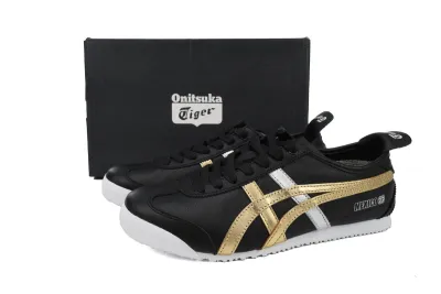 POP  Onitsuka Tiger Mexico 66 Black Gold Metallic D5V2L-9094 02