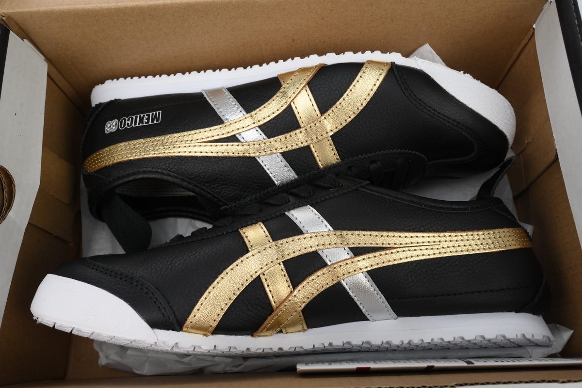  GET  Onitsuka Tiger Mexico 66 Black Gold Metallic D5V2L-9094