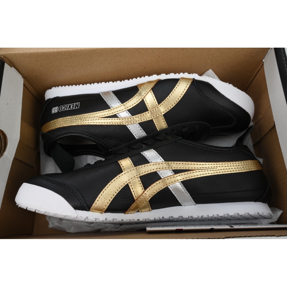 Special Sale Onitsuka Tiger Mexico 66 Black Gold Metallic D5V2L-9094