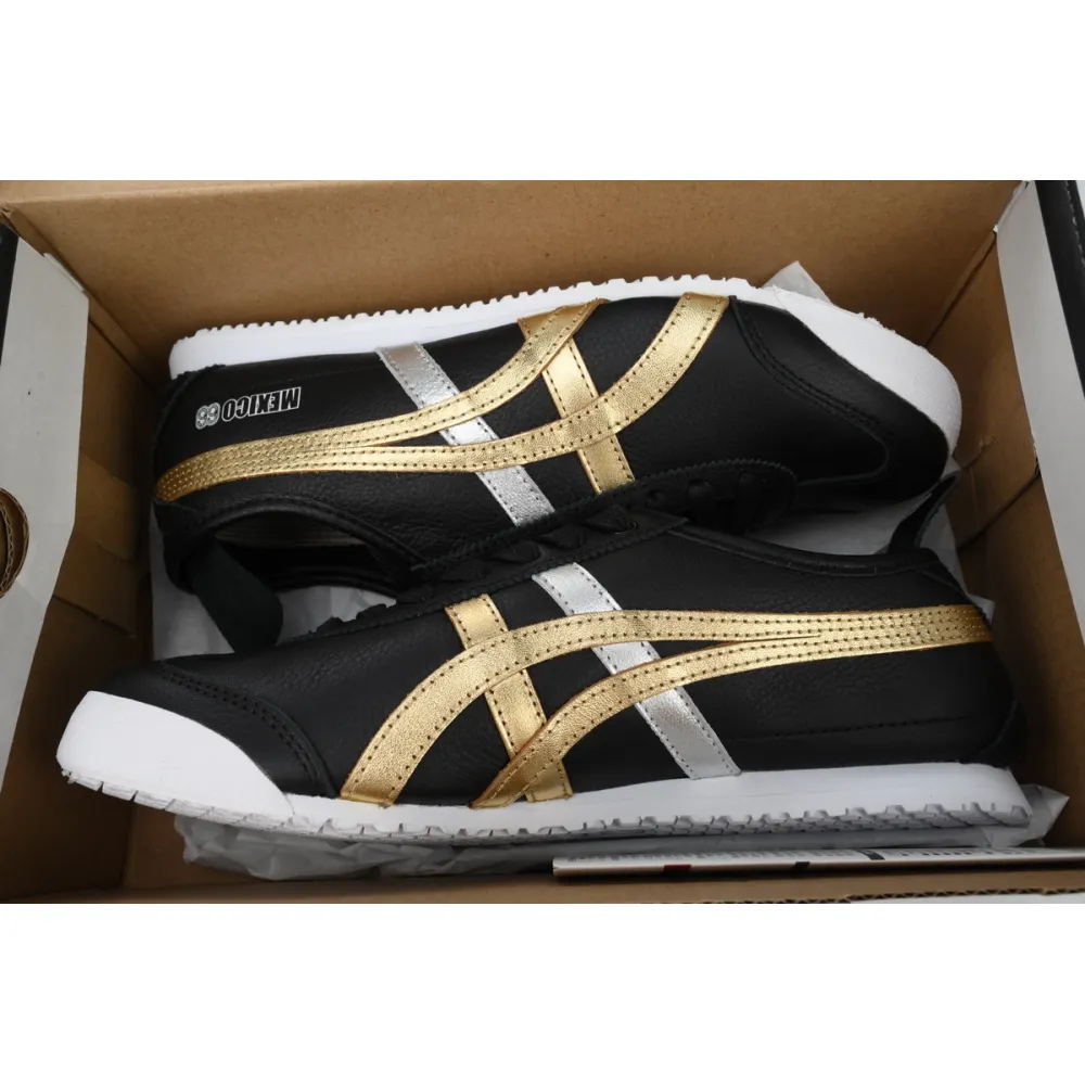 Special Sale Onitsuka Tiger Mexico 66 Black Gold Metallic D5V2L-9094