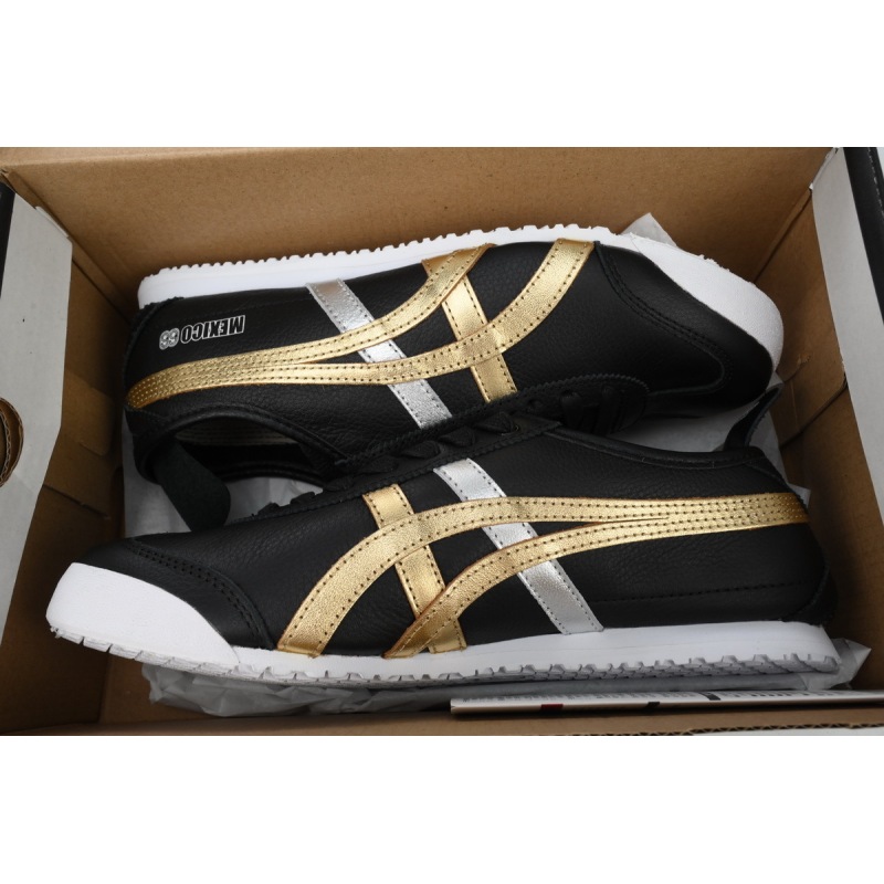 Special Sale Onitsuka Tiger Mexico 66 Black Gold Metallic D5V2L-9094