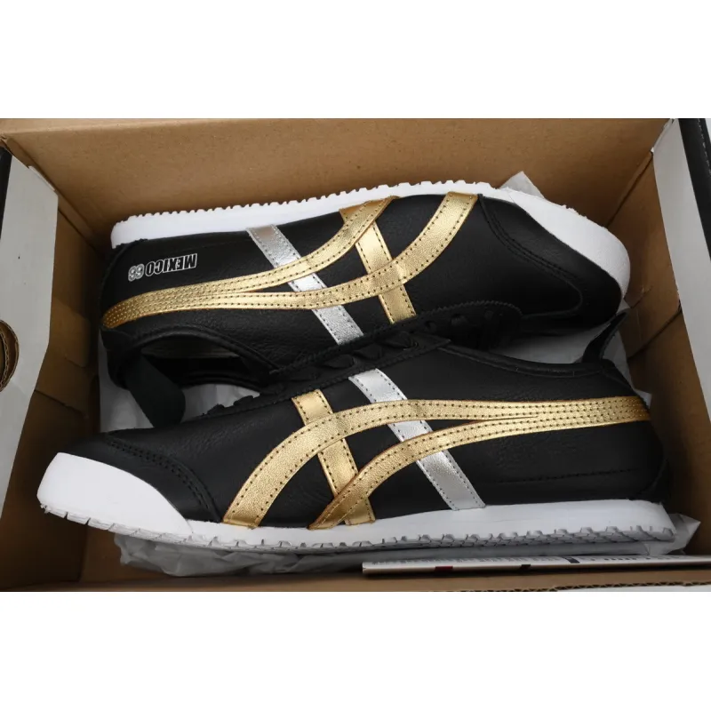 Special Sale Onitsuka Tiger Mexico 66 Black Gold Metallic D5V2L-9094