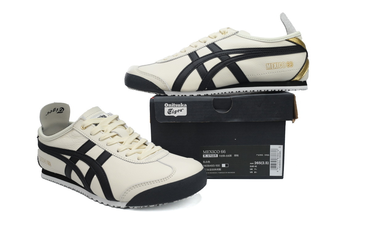 POP  Onitsuka Tiger Mexico 66 Cream Black 1183B493-100