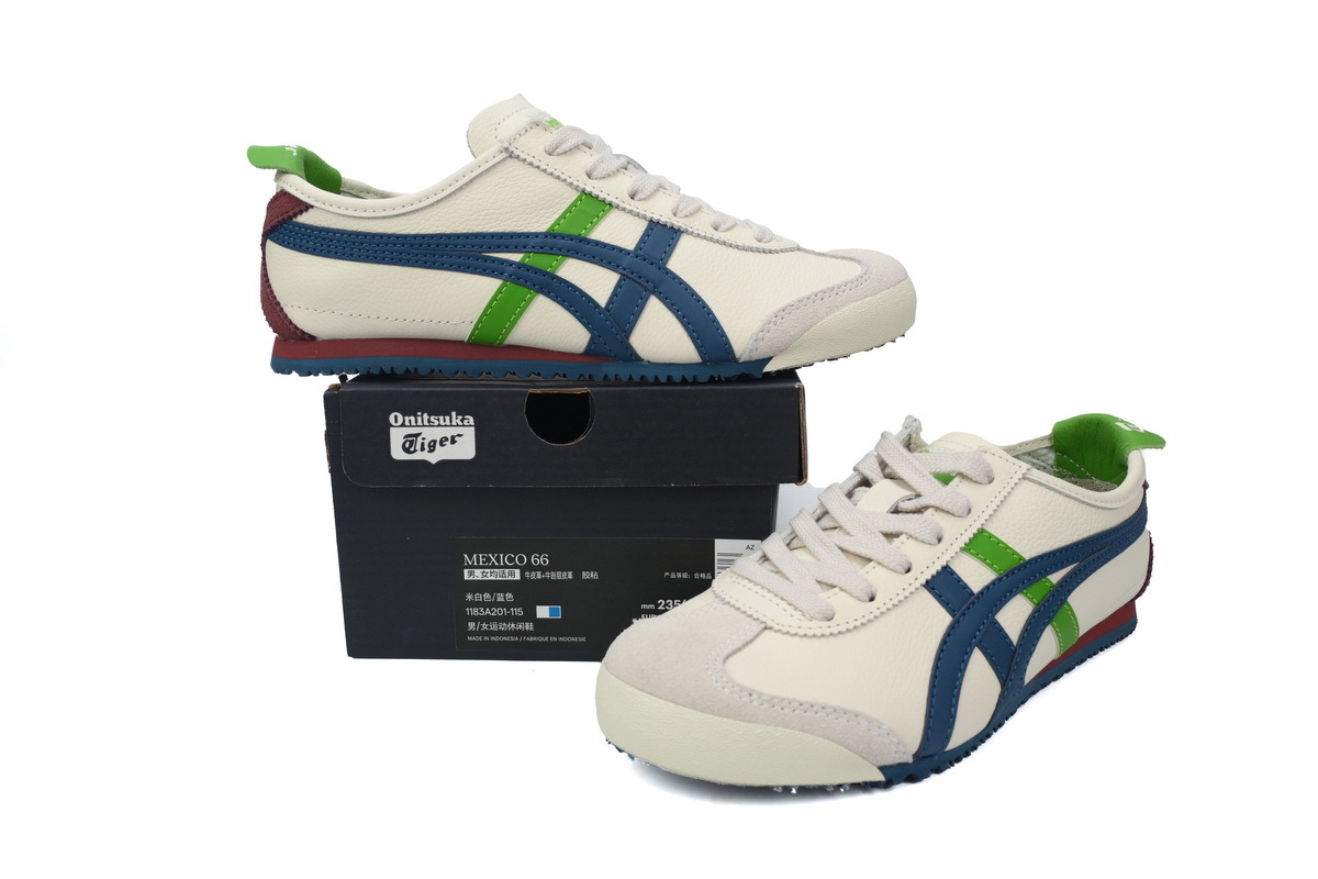 POP  Onitsuka Tiger Mexico 66 Cream Mako Blue 1183A201-115