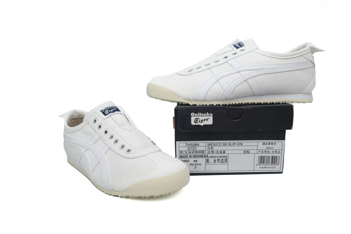 POP  Onitsuka Tiger Mexico 66 Slip-On White TH528N-0101