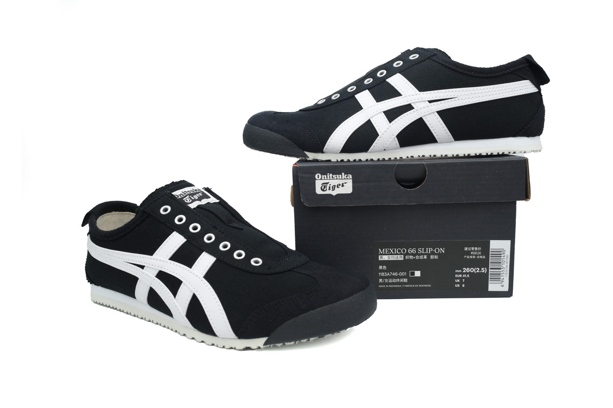 POP  Onitsuka Tiger Mexico 66 Black White 1183A746-001