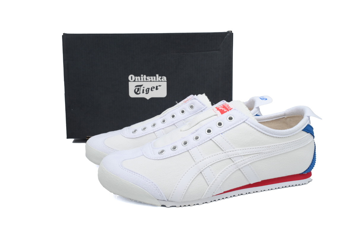 POP  Onitsuka Tiger Mexico 66 Slip-On White Blue D3K0N-100