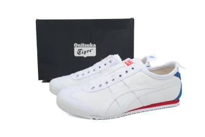 POP  Onitsuka Tiger Mexico 66 Slip-On White Blue D3K0N-100 02