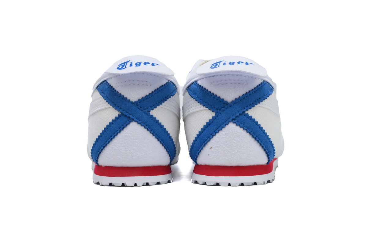 POP  Onitsuka Tiger Mexico 66 Slip-On White Blue D3K0N-100