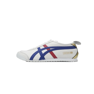 Special Sale Onitsuka Tiger Mexico 66 White Dark Blue Gold D507L-015  01