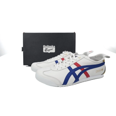 Special Sale Onitsuka Tiger Mexico 66 White Dark Blue Gold D507L-015  02