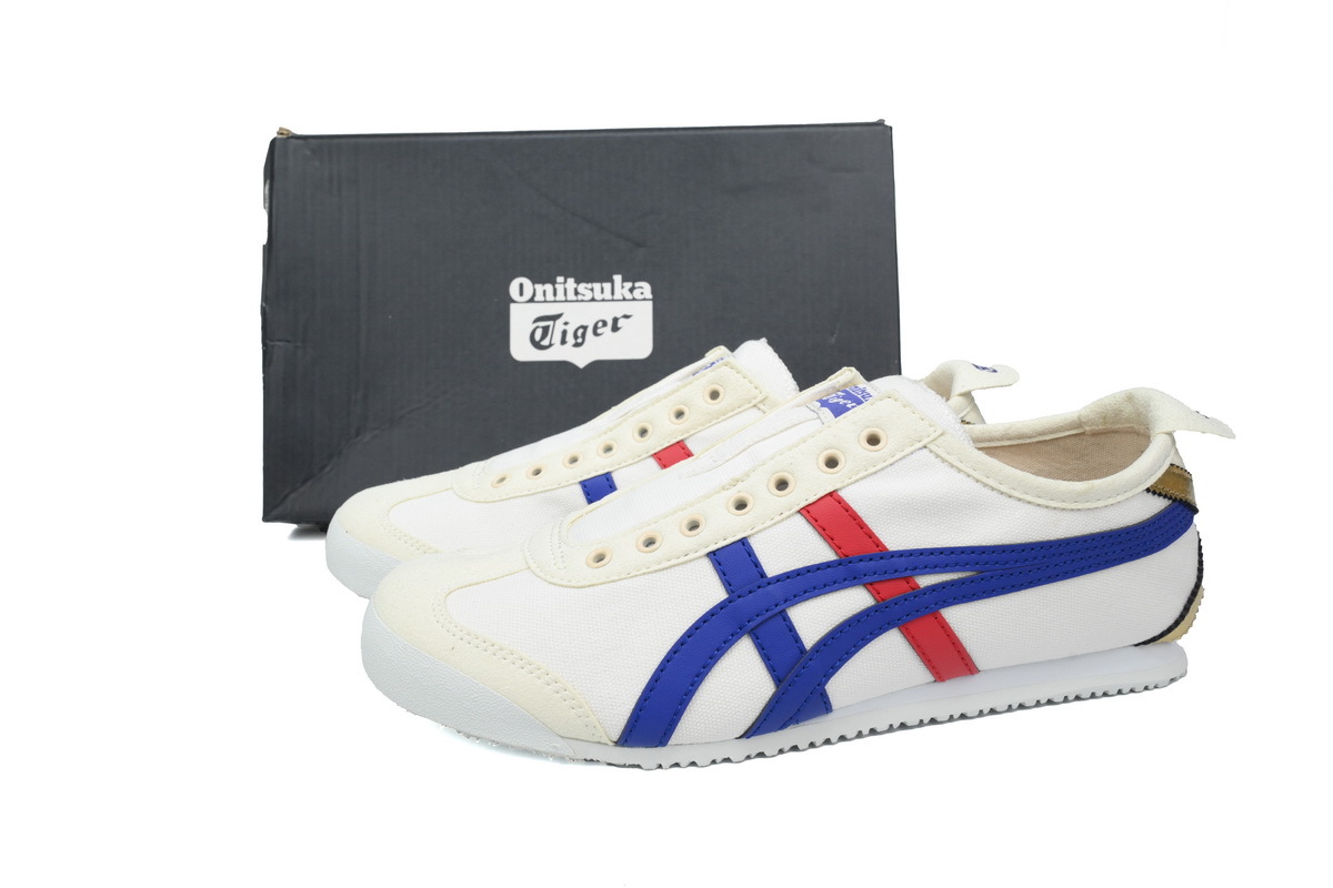 POP  Onitsuka Tiger Mexico 66 Slip-On Cream Tuna Blue 1183B475-100
