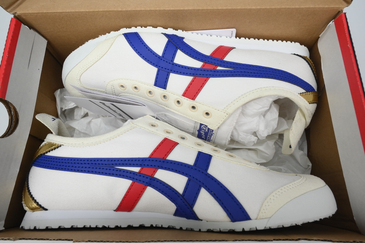 POP  Onitsuka Tiger Mexico 66 Slip-On Cream Tuna Blue 1183B475-100