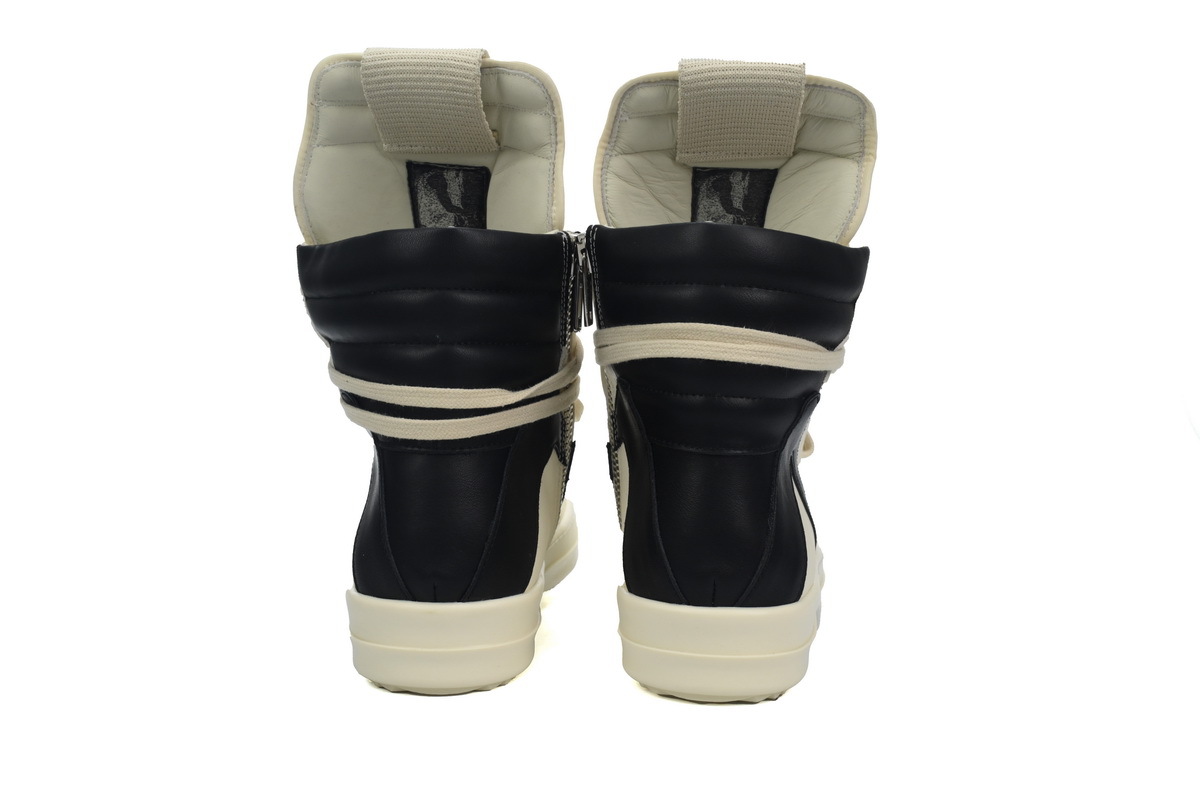 Rick Owens Luxor Geobasket High Milk Black
