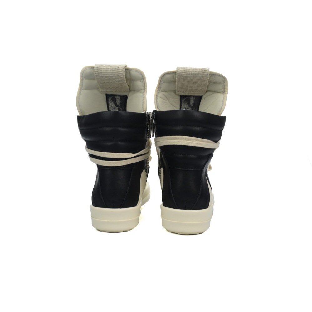 Rick Owens Luxor Geobasket High Milk Black