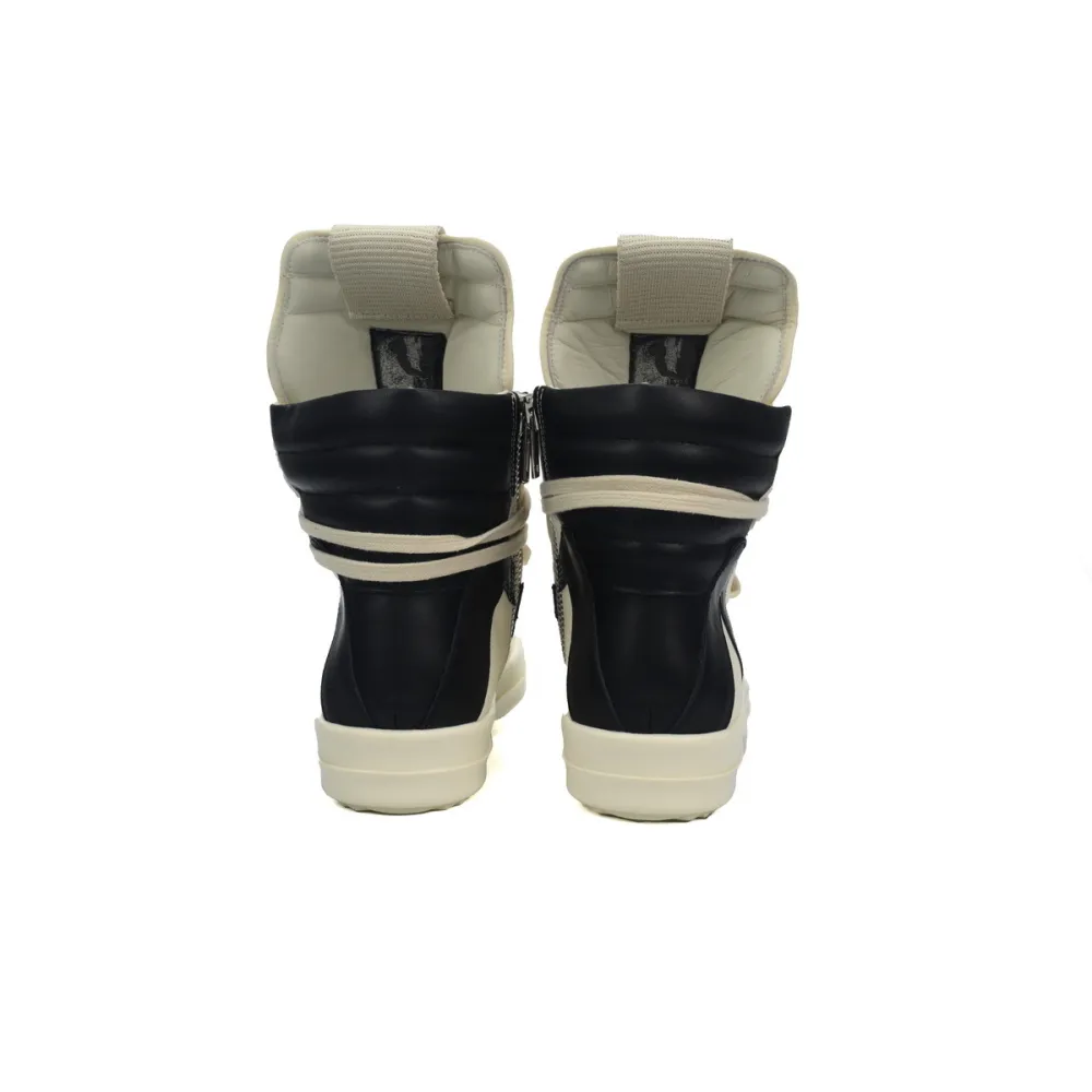 Rick Owens Luxor Geobasket High Milk Black