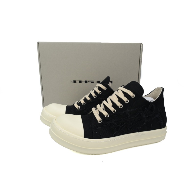 Rick Owens EDFU DRKSHDW Slashed Low Black Milk