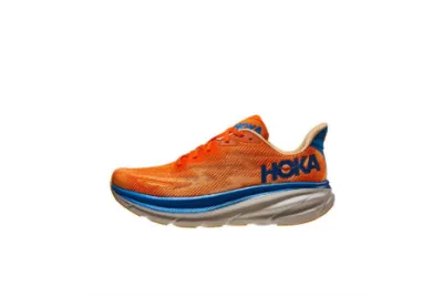 POP  HOKA Clifton 9 2E Wide Vibrant Orange Impala 1132210-VOIM 01