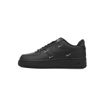 Air Force 1 Low Black Silver Mini Swoosh HQ1180-001 