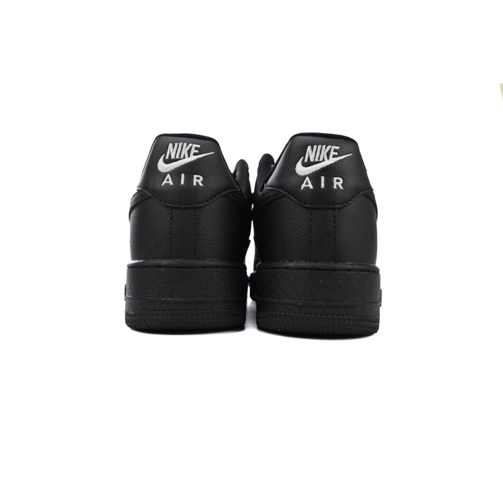 Air Force 1 Low Black Silver Mini Swoosh HQ1180-001 