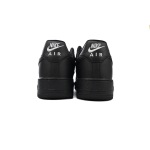 Air Force 1 Low Black Silver Mini Swoosh HQ1180-001 