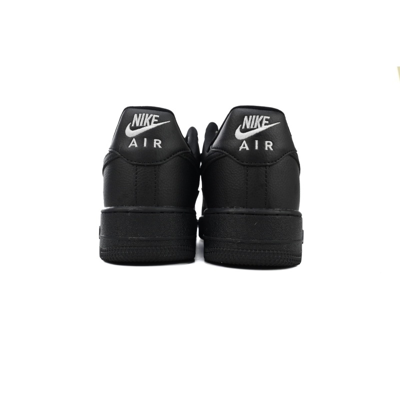 Air Force 1 Low Black Silver Mini Swoosh HQ1180-001 