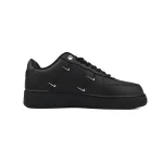 GET Air Force 1 Low Black Silver Mini Swoosh HQ1180-001 