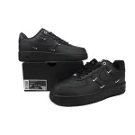 GET Air Force 1 Low Black Silver Mini Swoosh HQ1180-001 