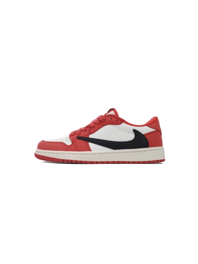 POP  Travis Scott x Air Jordan 1 Low Red DM7688-100  01