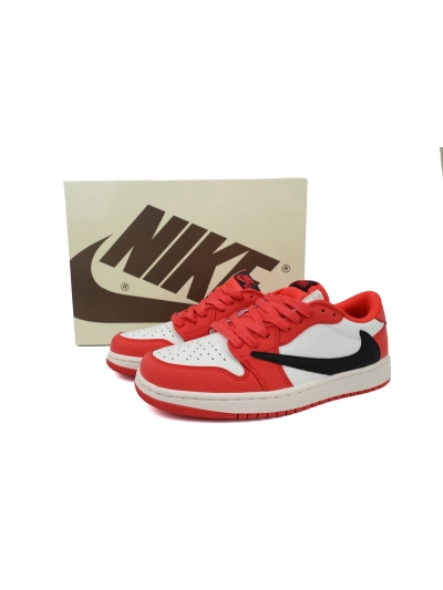 POP  Travis Scott x Air Jordan 1 Low Red DM7688-100  02