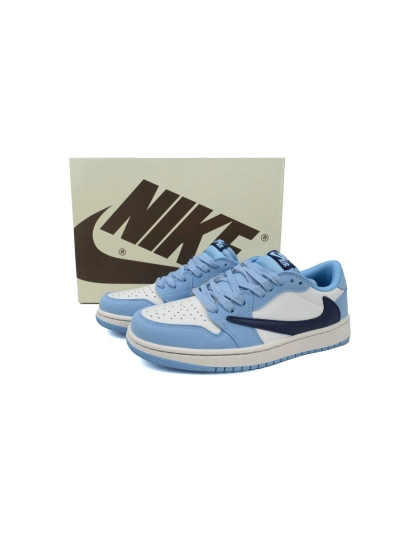 POP  Travis Scott x Air Jordan 1 Low Blue DM7688-400  02