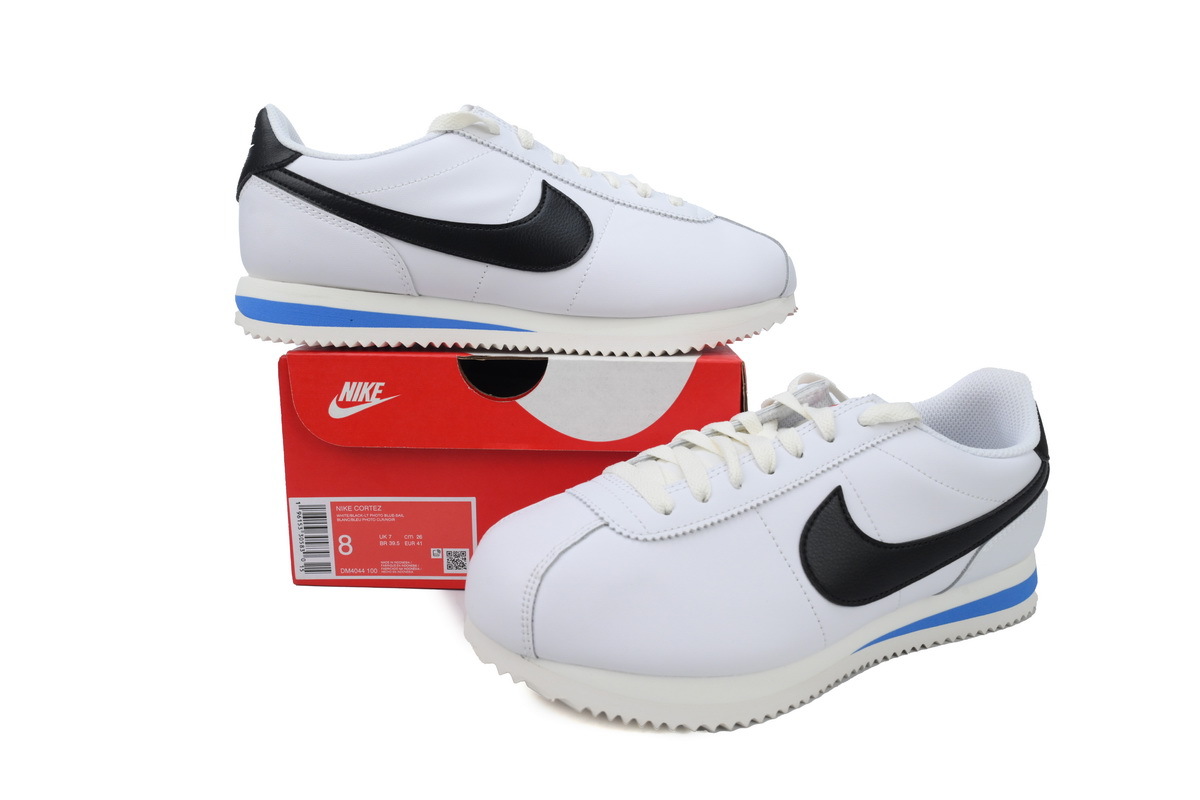  GET Cortez White Black Blue DM4044-100 